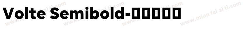 Volte Semibold字体转换